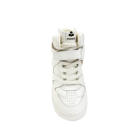 Isabel Marant Panelled Hi-Top Sneakers White - 38/8 - Picture 4 of 4